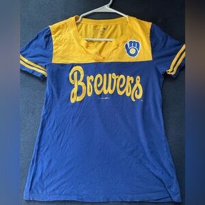 Milwaukee brewers 5th and Ocean fashion tshirt